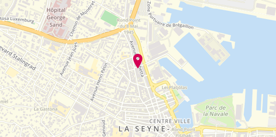 Plan de Les Deux Freres Peche, 66 avenue Gambetta, 83500 La Seyne-sur-Mer
