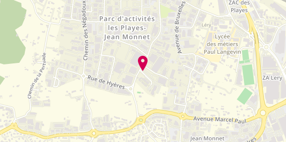 Plan de Jd Sports, Centre Commercial Auchan Route Nationale 63 Quartier Lery 780 Europe, 83500 La Seyne-sur-Mer