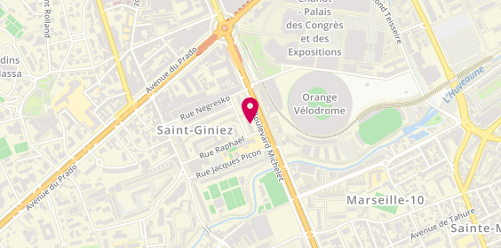 Plan de Boutique des Supporters-Virage Sud, 54 Boulevard Michelet, 13008 Marseille