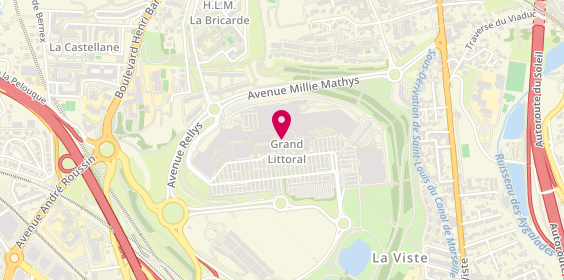 Plan de Jd Sports, Niveau Bas Corail, Centre Commercial Grand Littoral
11 Avenue de Saint Antoine, 13015 Marseille