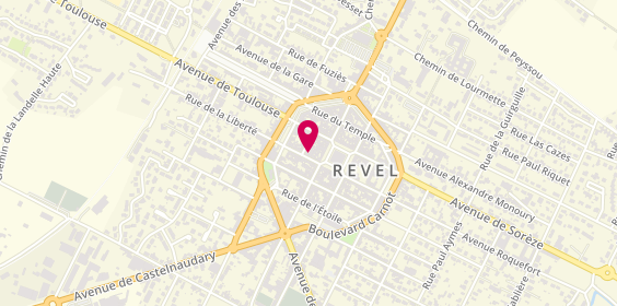 Plan de Le Beau Vélo de Revel, 10 Rue Marius Audouy, 31250 Revel