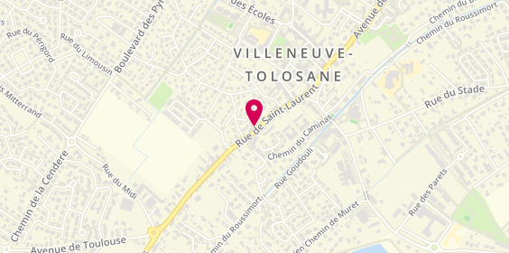 Plan de VSL - Villeneuve Sports Loisirs, 37 Rue Saint-Laurent, 31270 Villeneuve-Tolosane