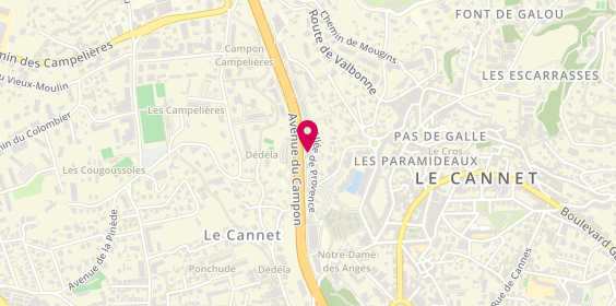 Plan de Poggio Solutions, 854 avenue du Campon, 06110 Le Cannet