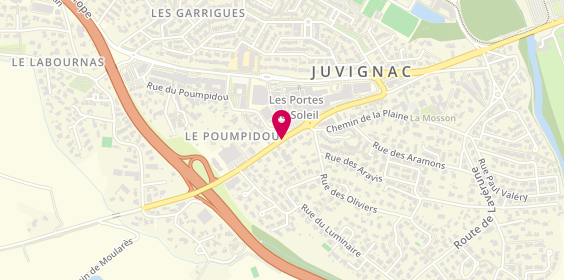 Plan de Intersport Juvignac, Centre Commercial Les Portes du Route Saint Georges d'Orques, 34990 Juvignac