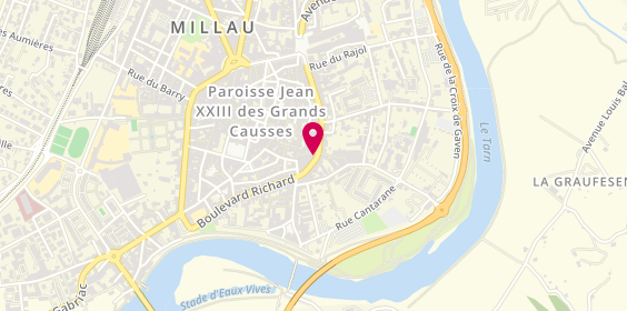 Plan de Giant City Millau - Orcel Cycles, 2 Boulevard Saint-Antoine, 12100 Millau
