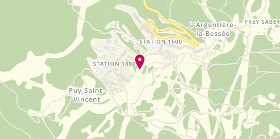 Plan de Skiset, Centre Commercial la Voile Lieu-Dit Station 1600, 05290 Puy-Saint-Vincent