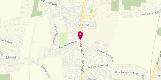 Plan de Caychac Cycles, 79 Rue de Saint Ahon, 33290 Blanquefort