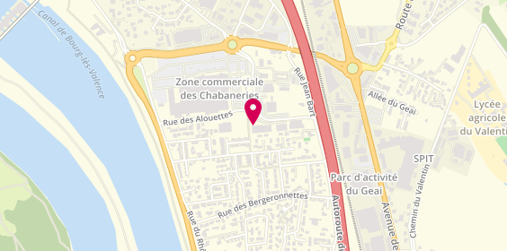 Plan de Pacific Peche, 300 Rue des Chabanneries, 26500 Bourg-lès-Valence