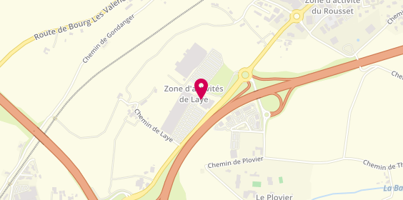 Plan de Espace Foot, Zone Commericale de Laye
Laye, 26320 Saint-Marcel-lès-Valence