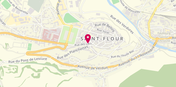Plan de SPORTS ET LOISIRS Versapuech, 29 Rue des Lacs, 15100 Saint-Flour