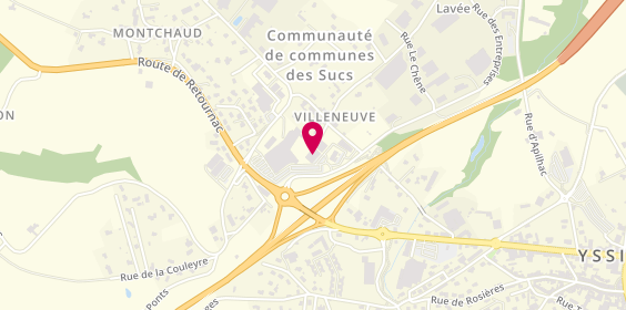 Plan de Intersport, Villeneuve, 43200 Yssingeaux