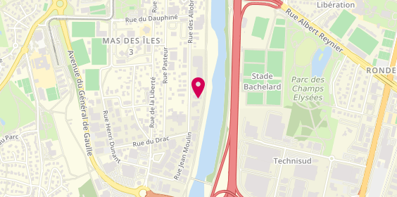 Plan de DistriCycle Grenoble, au Fond du Parking
95 Rue des Allobroges, 38180 Seyssins