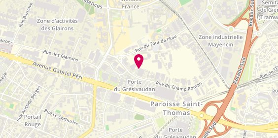Plan de Loc'One Boutique Rossignol, 13 Rue du Champ Roman, 38400 Saint-Martin-d'Hères
