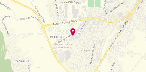 Plan de Intersport, Zone Artisanale du Pêcher
Rue du Pêcher, 43120 Monistrol-sur-Loire