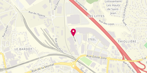 Plan de Decathlon, Centre Commercial Steel
2 Rue Ferrer, 42000 Saint-Étienne