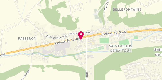 Plan de Bruno Vélo, 405 avenue de Savoie, 38110 Saint-Clair-de-la-Tour