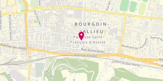 Plan de Cycles Fontaine, 6 avenue Maréchal Leclerc, 38300 Bourgoin-Jallieu