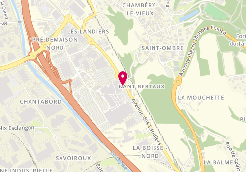 Plan de Plus2Foot, Centre Commercial Chamnord 1097 Landiers, 73000 Chambéry