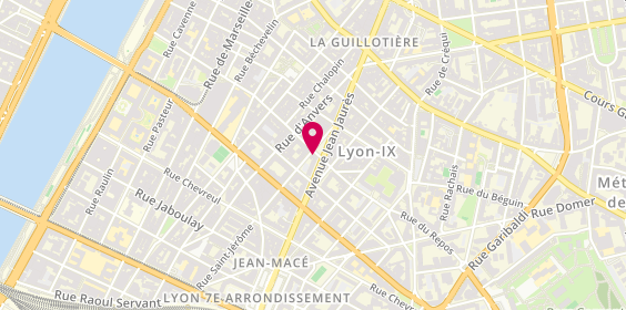 Plan de Lyon Cycle Chic, 74 Rue Salomon Reinach, 69007 Lyon