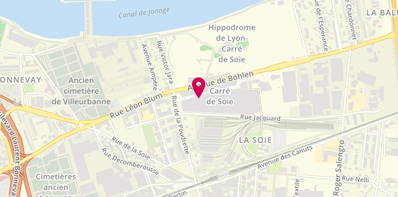 Plan de Jd Sports, Centre Commercial Carre de Soie
2 Rue Jacquard, 69120 Vaulx-en-Velin