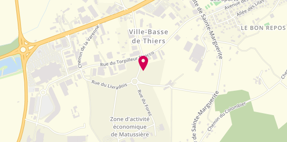 Plan de Passion Vélo, Zone Artisanale Matussiere
2 Rue du Livradois, 63300 Thiers