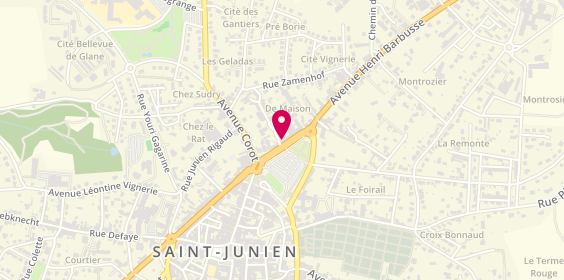 Plan de Europêche Saint Junien, 17 avenue Henri Barbusse, 87200 Saint-Junien