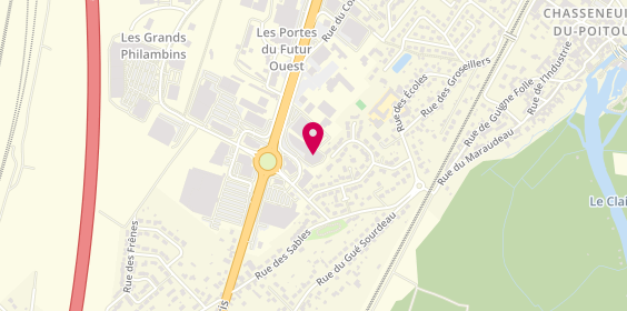 Plan de Intersport Poitiers, 4 Bis Rue du Commerce, 86360 Chasseneuil-du-Poitou