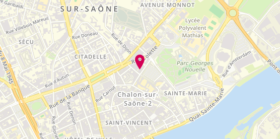 Plan de Pisolo Pro Shop, 14 place du Collège, 71100 Chalon-sur-Saône