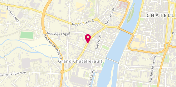 Plan de Cycles & Skis, 127 grande Rue de Châteauneuf, 86100 Châtellerault