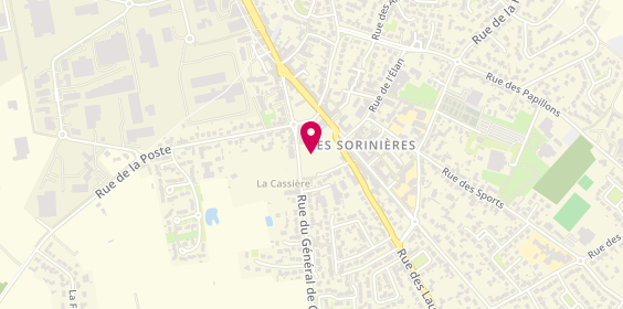 Plan de Avenue du Sport, 1 place Simone Veil, 44840 Les Sorinières