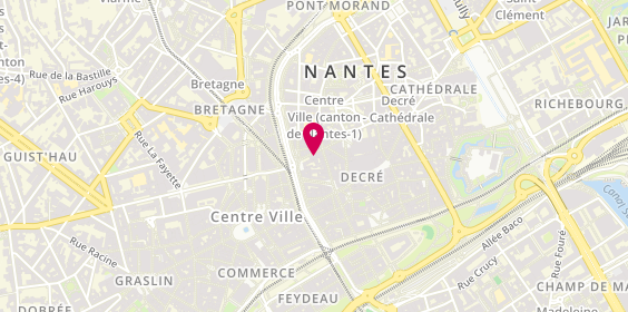 Plan de L'Atelier Running, 5 Rue des 3 Croissants, 44000 Nantes