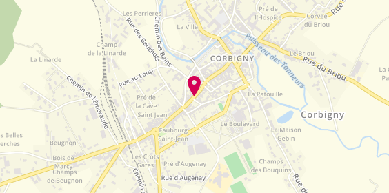 Plan de Letellier Patrick, 23 Rue des Forges, 58800 Corbigny