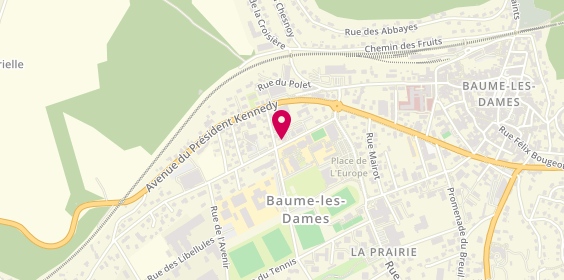 Plan de Cycles Jm Brun, 8 Rue Ernest Nicolas, 25110 Baume-les-Dames