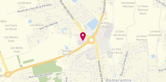 Plan de Intersports, 1 Route de Vernou, 41200 Romorantin-Lanthenay