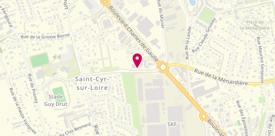 Plan de Dafy Moto, 7 Rue Pierre de Coubertin, 37540 Saint-Cyr-sur-Loire