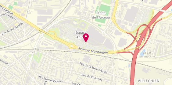 Plan de Jd Sports, Centre Commercial Espace Anjou 75 Avenue Montaigne, 49000 Angers