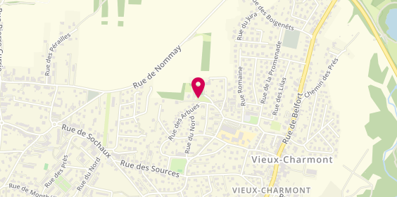 Plan de Rpgd-Sport, 35 Rue des Arbues, 25600 Vieux-Charmont