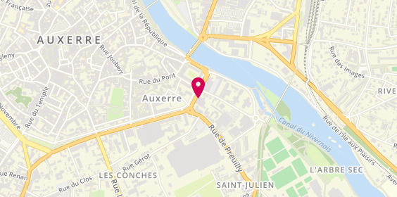Plan de Auxerre Sports, 38 Boulevard Vaulabelle, 89000 Auxerre