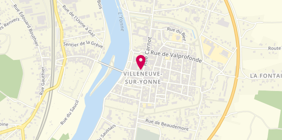Plan de Celiqua Villeneuve-Cycles, 37 Rue Carnot, 89500 Villeneuve-sur-Yonne