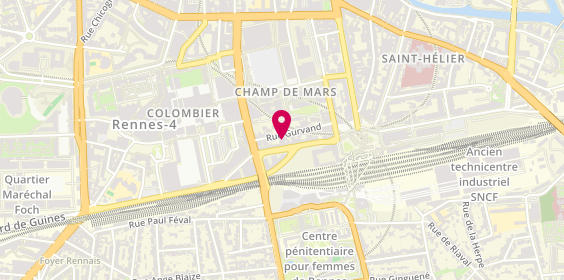Plan de Guedard Cycles, 13 Boulevard de Beaumont, 35000 Rennes
