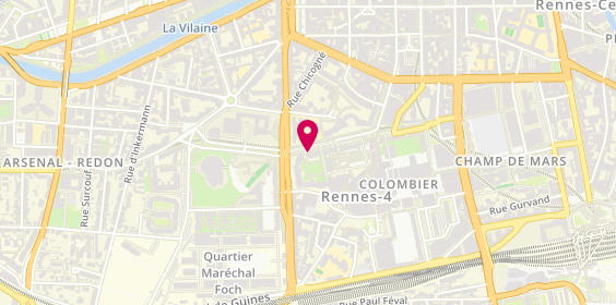 Plan de Giant City Rennes, 45 Rue du Puits Mauger, 35000 Rennes
