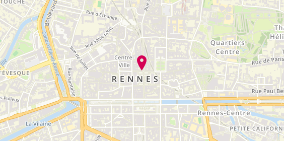 Plan de Courir, 1 Rue d'Estrées, 35000 Rennes