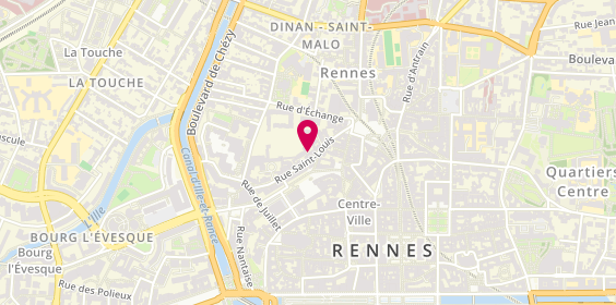 Plan de Echoppe du Deux Roues, 16 Rue Saint-Louis, 35000 Rennes