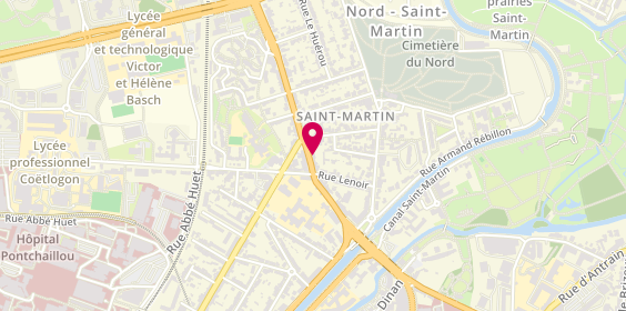 Plan de Cyclable Services Rennes, 206 Rue Saint-Malo, 35000 Rennes