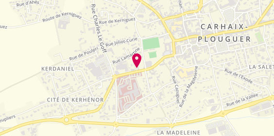 Plan de Passion Bike, 14 Rue du Dr Menguy, 29270 Carhaix-Plouguer