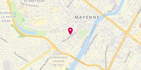 Plan de Mayenn'Détente, 4 Rue Jules Ferry, 53100 Mayenne