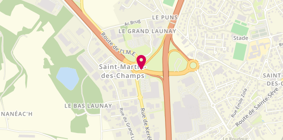 Plan de Giant Morlaix, Rue du Grand Launay Zone Artisanale du Grand Launay, 29600 Saint-Martin-des-Champs