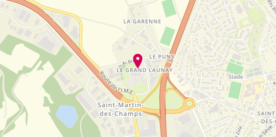 Plan de Décathlon, Zone Artisanale du Grand Launay
Rue Ar Brug, 29600 Saint-Martin-des-Champs
