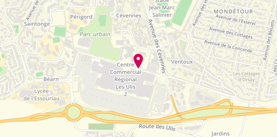 Plan de Go Sport, Centre Commercial Les Ulis 2, 1 Rue Aubrac, 91940 Les Ulis