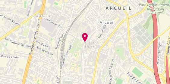 Plan de AIC Sport, 69 Rue Emile Raspail, 94110 Arcueil